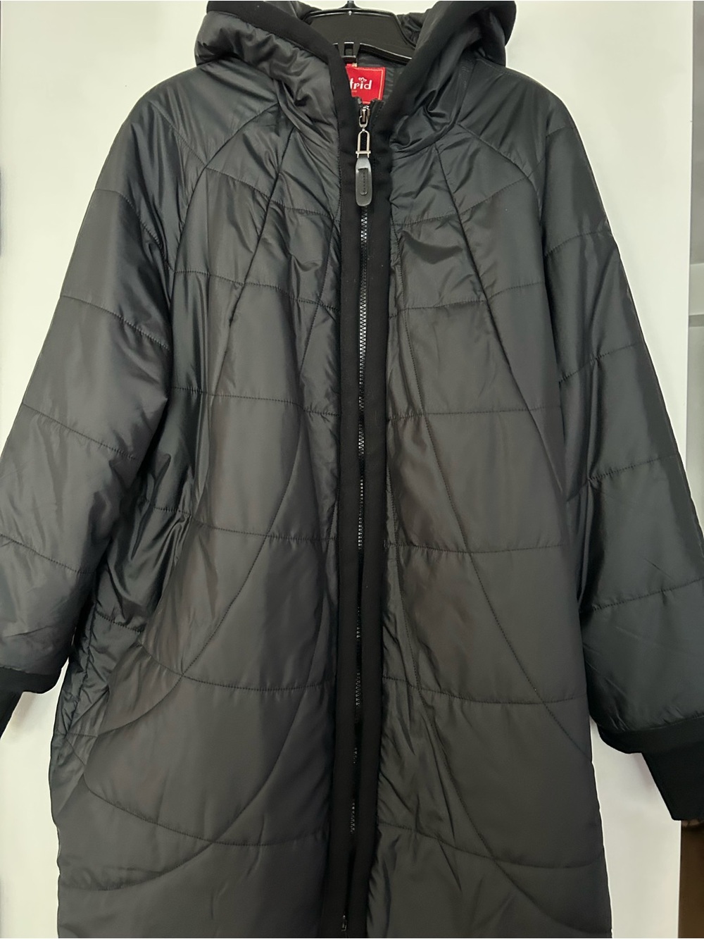 Astr Black Hooded Puffer Coat